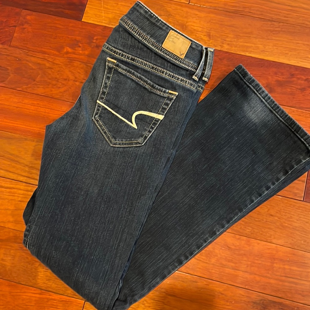 American Eagle Original boot dark colored jeans
